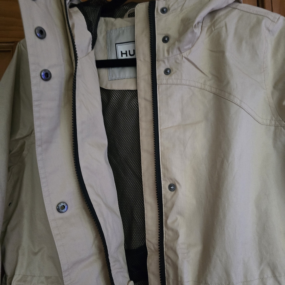 Womens HUNTER Rain Jacket Beige NWT - Picture 7 of 10